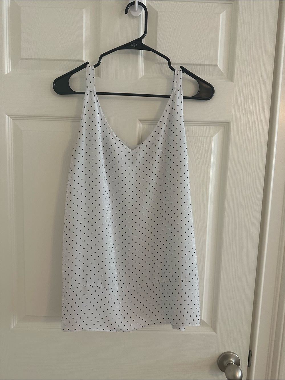 Chico’s Chiffon Polka Dot Sleeveless Tank Top